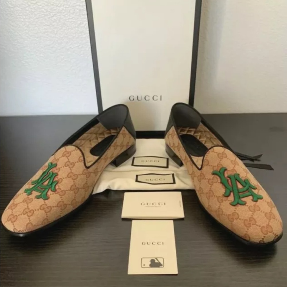 Authentic Gucci Princetown Mules -Limited Edition LA Dodgers size IT9 US10